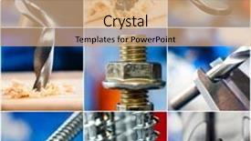  Presentation with technical - Audience pleasing PPT theme consisting of different technical scenes closu up backdrop and a coral colored foreground