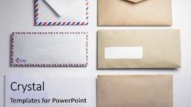  Presentation with envelope - PPT theme enhanced with different type of the envelope background and a light gray colored foreground