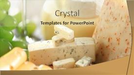  Presentation with different types of nuts - Amazing slide set having different-types-of-cheese-closeup backdrop and a lemonade colored foreground