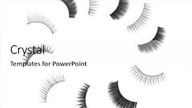  Presentation with eyelashes - PPT layouts consisting of different types of false background and a white colored foreground