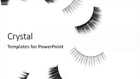  Presentation with eyelashes - Beautiful presentation featuring different types of false backdrop and a white colored foreground