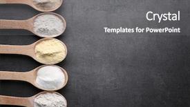  Presentation with flour - Cool new PPT layouts with different types of flour backdrop and a gray colored foreground