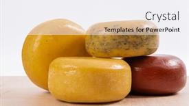  Presentation with white cheese - PPT theme consisting of different-types-of-homemade-traditional background and a white colored foreground