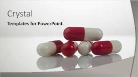  Presentation with medicines - PPT theme enhanced with different-types-of-medicines-different background and a white colored foreground