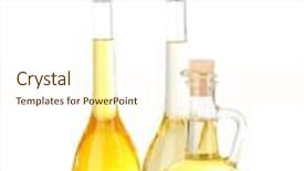  Presentation with oil seeds - Presentation design consisting of different types of oil with sunflower seeds and olives isolated on white background and a cream colored foreground