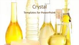  Presentation with oil seeds - Beautiful slide deck featuring different types of oil with sunflower seeds and olives isolated on white backdrop and a cream colored foreground