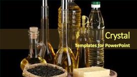  Presentation with oil seeds - Colorful PPT layouts enhanced with matiere organique et carburant - different types of oil backdrop and a tawny brown colored foreground