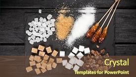  Presentation with sugar cubes - Amazing PPT theme having different types of sugar backdrop and a tawny brown colored foreground
