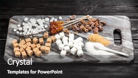  Presentation with sugar cane - PPT theme having different types of sugar background and a dark gray colored foreground
