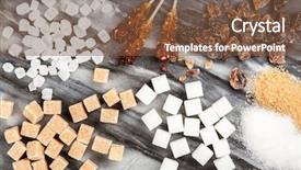  Presentation with sugar cane - Amazing slide deck having different types of sugar backdrop and a tawny brown colored foreground