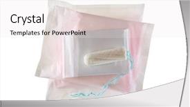  Presentation with napkins - Presentation featuring sanitasy - new unused tampon on pile background and a white colored foreground