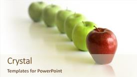  Presentation with grey line drawings of tall buildings - Audience pleasing PPT layouts consisting of different unique - line of green apples backdrop and a cream colored foreground