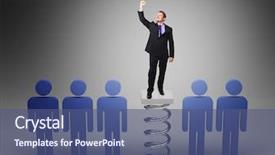  Presentation with kentucky derby winner - Audience pleasing presentation theme consisting of different unique - winner and 3d people background backdrop and a ocean colored foreground