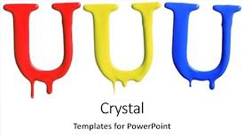  Presentation with dripping paint - PPT layouts with different variations in red yellow background and a white colored foreground