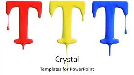  Presentation with dripping paint - PPT layouts having different variations in red yellow background and a  colored foreground