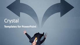  Presentation with two ways - Audience pleasing slides consisting of different ways contemplating a decision backdrop and a mint green colored foreground