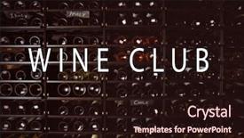  Presentation with fermentation - Theme having alcohol fermentation - text wine club on background background and a wine colored foreground