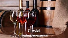  Presentation with wine tasting - Cool new theme with different wine on table backdrop and a tawny brown colored foreground