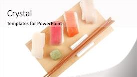  Presentation with chopstick - Cool new presentation theme with differnt culture - japanese traditional cuisine - different backdrop and a  colored foreground