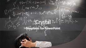  Presentation with equation - Cool new presentation theme with difficult complex mathematics equation backdrop and a gray colored foreground