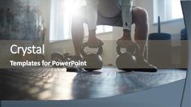  Presentation with exercise - PPT theme having difficlt - difficult exercise background and a gray colored foreground