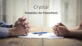  Presentation with negotiation - Theme enhanced with difficult-negotiation background and a light gray colored foreground