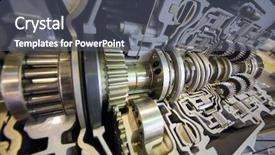  Presentation with exhibition - Slide set consisting of difficult shiny transmission for bus background and a dark gray colored foreground