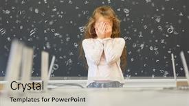  Presentation with difficulty - Theme featuring difficulty - child with reading difficulties background and a light gray colored foreground