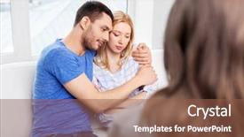  Presentation with family therapy - Slide deck enhanced with difficulty - people relationship difficulties and family background and a tawny brown colored foreground