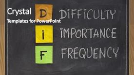  Presentation with difficulty - Cool new PPT theme with difficulty importance frequency - dif analysis backdrop and a dark gray colored foreground