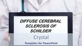  Presentation with cerebral - Slide deck with diffuse-cerebral-sclerosis-of-schilder background and a sky blue colored foreground