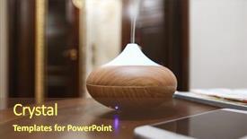  Presentation with diffuser - Cool new presentation theme with diffuser on table im room backdrop and a tawny brown colored foreground