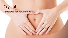  Presentation with hands the shape of a heart - Amazing PPT theme having digestive - attractive woman making heart shape backdrop and a lemonade colored foreground