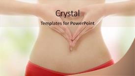  Presentation with surgical hand wash - PPT layouts consisting of digestive - hand on belly background and a lemonade colored foreground