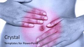  Presentation with stomach - Colorful PPT theme enhanced with digestive - stomach abdomen pain or menstrual backdrop and a light blue colored foreground