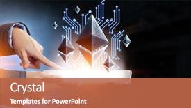  Presentation with digital technologies - Theme consisting of digital - modern technologies for business mixed background and a red colored foreground