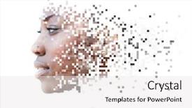  Presentation with photograph - Amazing PPT layouts having digital - photograph of attractive african american backdrop and a white colored foreground