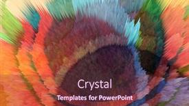  Presentation with color splash - Theme having digital-3d-illustration-color-rainbow background and a tawny brown colored foreground