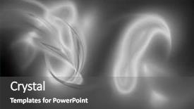  Presentation with computer vision abstract digital eye - Presentation design consisting of digital abstract fractal background generated background and a dark gray colored foreground