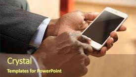  Presentation with afro - Slide set enhanced with digital africa - afro american man background and a  colored foreground