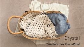  Presentation with newborn baby on his mothers and - Slide set consisting of digital-backdrop-or-background background and a coral colored foreground