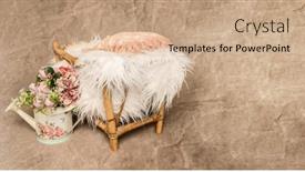  Presentation with newborn baby - Presentation theme consisting of digital-backdrop-or-background background and a coral colored foreground