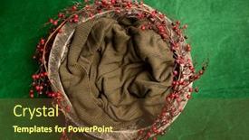  Presentation with new baby - Presentation design enhanced with digital-backdrop-or-background background and a tawny brown colored foreground