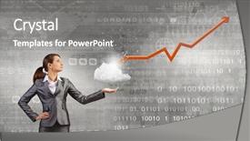  Presentation with hr digital - Cool new PPT theme with digital background presenting market report backdrop and a gray colored foreground