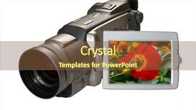  Presentation with floral - Presentation enhanced with digital camcorder with floral picture background and a tawny brown colored foreground