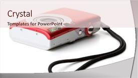  Presentation with digital - Audience pleasing slide deck consisting of digital camera isolated on white backdrop and a lemonade colored foreground