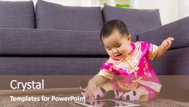  Presentation with medicina tradicional chinesa chinese herb - PPT theme enhanced with digital children - chinese baby using tablet background and a  colored foreground