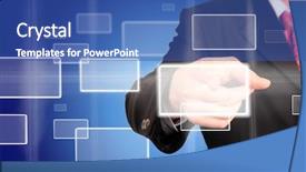  Presentation with choice - Beautiful presentation design featuring digital choice concept of virtual theme backdrop and a ocean colored foreground