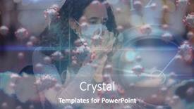  Presentation with clock face - Amazing slide set having digital-clock-and-multiple-covid backdrop and a gray colored foreground