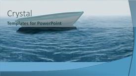  Presentation with digital image - Presentation theme consisting of digital-composite-image-of-day and a light blue colored foreground